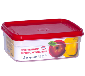 Бутербродница прямоугольная 1,7л 093 Эльфпласт (48шт)