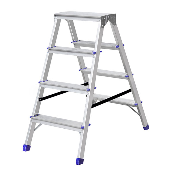 Мини-платформа двухсторонняя алюминиевая 4-х ступ. с широкой ступенью AMP204 STAIRS