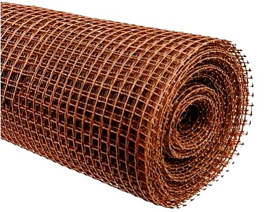 Сетка садовая ЭКОНОМ 1,0*20м (15*15мм) Коричневая