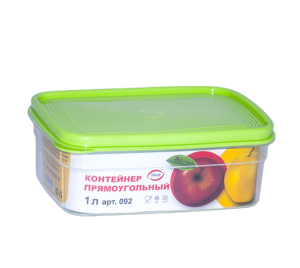 Бутербродница прямоугольная 1л 092 Эльфпласт (48шт)