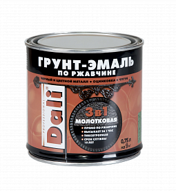 ЗОЛОТИСТЫЙ  молотковая Грунт-Эмаль по ржавчине  0,75л Dali 20334 (6шт/480шт)