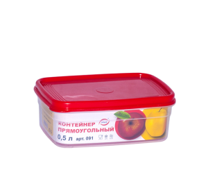 Бутербродница прямоугольная 0,5л 091 Эльфпласт (72шт)