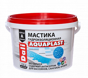 Мастика "Аквапласт" голубой  2,5л Dali  (+5 С)  20236 (1шт/120шт)