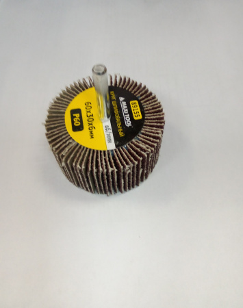 Круг веерный 60*30*6мм Р60 шлифовальный 89155 абразивный на шпильке (20/400) MaxiTool