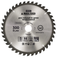 Диск пильный 300х36Тх32мм 89062 по дереву, 89-90HRC адаптеры 16/20/22/25/30 (20шт/кор)MaxiTool