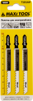 T101AIF Полотна д/эллобз чист прям рез древесина 19581 3шт/наб 1,7*75*100мм (10/100/600) MaxiTool
