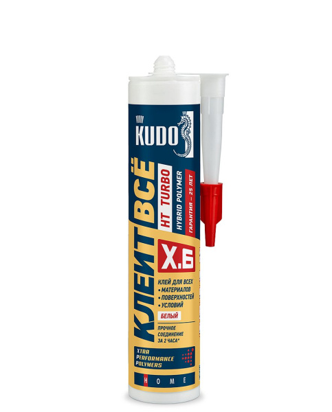 Клей KUDO клеит все Turbo HT c высокой первоначальной адгезией  280мл KX-6W (12шт/1872шт)