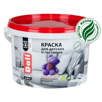 Краска DALI д/кухни и ванной 3 (глубокоматовая) (База А)  2,5л (20905) (1шт/120шт)