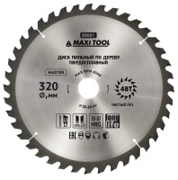 Диск пильный 320х48Тх32мм 89061 по дереву, 85-87HRC адаптеры 16/20/22/25/30 (20шт/кор)MaxiTool