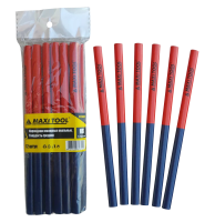 Карандаши малярные красн./синий стержень 81300 176mm тв.средняя (12 шт) набор MaxiTool (12/120)