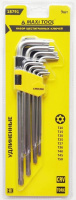 Набор имбусовых ключей 18791 удлин TORX T10-T15-T20-T25-T27-T30-T40-T45-T50 (9/уп)(24/кор) MaxiTool