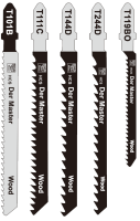52916 Полотна д/электролобзика д/пр.и кр.резки дер,пластика,наб.5шт.TSET-3 (400)MaxiTool