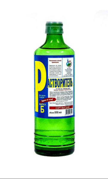 Растворитель марки Б "ЛИСТИК" 0,5л ст (20 шт)