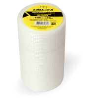 Серпянка 100мм*25м сетка стеклотканевая самоклеящаяся (1/24шт) 81831 MaxiTool 