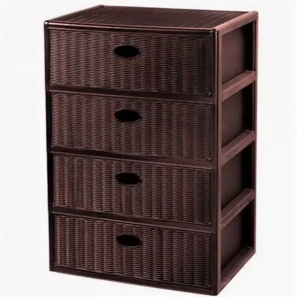 Комод прямоугольный "Elegance"  коричневый 443 Эльфпласт