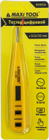 Цифровой тестер напряжения 89854 со световым индикатором 12-220В, 130мм (1/24/480 шт) MaxiTool