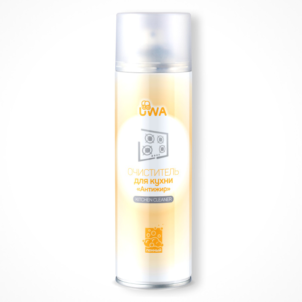 Очиститель для кухни универсальный  пенный "Антижир" (аэрозоль) UA620 650мл (12шт/1152шт)