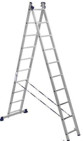 Лестница алюминиевая 2-х-секционная универсальная AL210 (281/477см) STAIRS