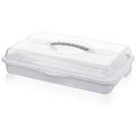 Контейнер для хранения выпечки прямоугольный Эльфпласт 608 (12шт)