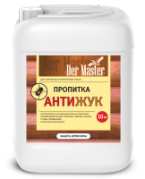 Пропитка АНТИЖУК 10 кг (+5 С) Der Master (62802) (1шт/60шт)