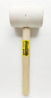 Киянка резиновая белая 19054  680г деревянная ручка (1/24шт) MaxiTool