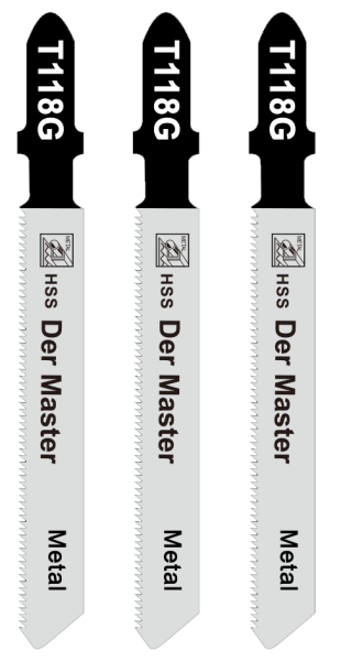 T118G Полотна д/эллобз прям рез тонк металл 52901 3шт/наб 0,8*50*76мм(600)MaxiTool