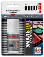 Сигнальная-белая Эмаль для профнастила и металлочерепицы с кисточкой KU-7RAL9003 (6шт) 15мл