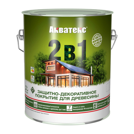 БЕСЦВЕТНЫЙ  Акватекс "2в1" текстурное покрытие  2,7 л 18115 (4шт/144шт)