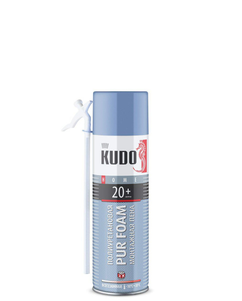 Пена монтажная полиуретановая всесезонная HOME 20+ (-10 до +35)  650мл/480гр KUPH06U20+(12шт/1008шт)