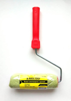 Валик (6*40*180) 81799 полиакрил зеленый с ручкой ворс-15мм(100шт/кор)MaxiTool