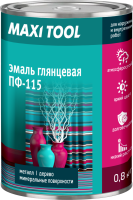 Зеленая Эмаль ПФ-115 0,8 кг Maxi Tool (14шт/700шт)