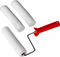 Валик мини 56429 (6*35*150 мм) поролон с ручкой  с 2мя сменными губками (50) MaxiTool