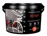 Декоративная штукатурка "Велюр"  2,5кг Белый Dali-Décor (20137) (1шт/120шт)