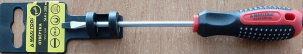 Отвертка 89390 Profi 3K ручка SL4×100 (192) MaxiTool