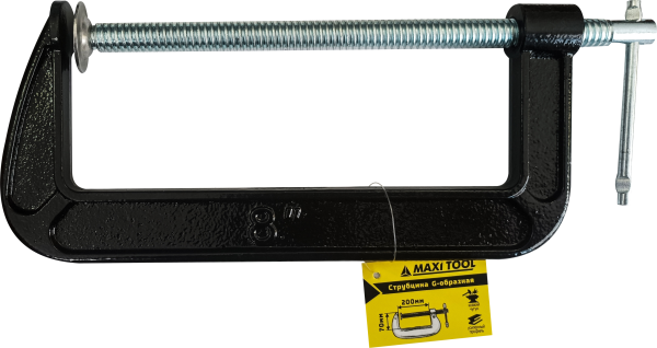 Струбцина G-образная  89096  200х70мм  (1/24) MaxiTool