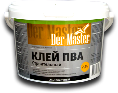 Клей ПВА строительный  2,3 кг Der Master (1шт/168шт)