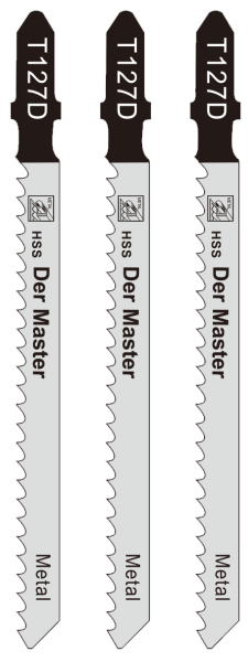 T127D Полотна д/эллобз прям рез цв.мет 52902 3шт/наб 3*75*100мм(600)MaxiTool