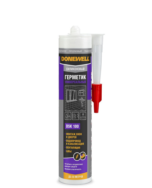 Герметик силиконовый универсальный белый DSK101 260мл DSSIL260U-1 (20шт/1872шт)