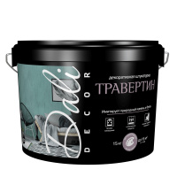 Декоративная штукатурка "Травертин"  15кг  Белый Dali-Décor (20135) (1шт/44шт)