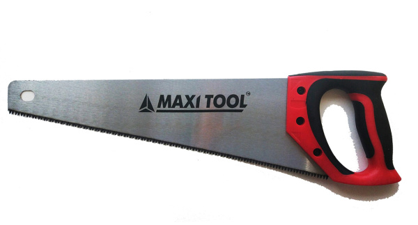 Ножовка по дереву 18418 L=400мм 2К рукоятка (G) 3Dзаточка средний зуб 7TPI(1/12/48)MaxiTool