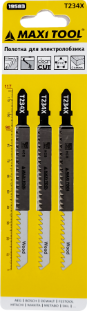 T234X Полотна д/эллобз чист прям рез по дереву 19583 3шт/наб 2-3*90*117мм(10/100/600)MaxiTool