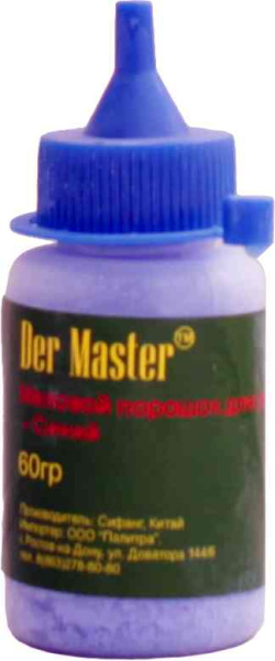 Меловой порошок 56378 для разметочной нити синяя 60гр (120шт/кор) MaxiTool