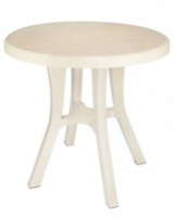 Стол круглый 80см 051   бежевый Эльфпласт