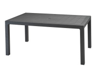 Стол "Rodos" прямоугольный серо-коричневый 536  Эльфпласт
