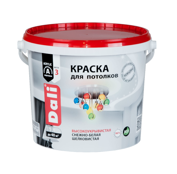 Краска DALI акрил.д/потолков 3 (глубокоматовая)  5л (20901) (1шт/60шт)