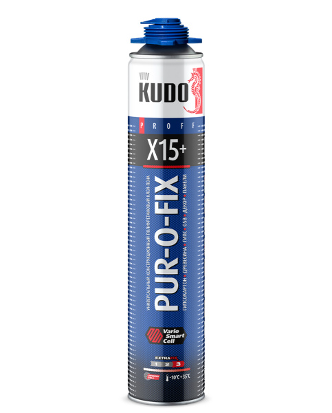 Клей-пена универс. конструкц. проф. всесез. PUR-J-FIX X15+ EXTRA F KUPP10B15SU 1000мл (12шт/768шт)