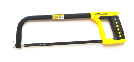 Ножовка по металлу 81915 300мм 24TPI пластиковая обрезиненная рукоятка(1/48) MaxiTool