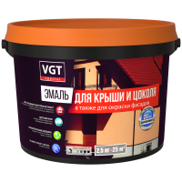 Эмаль для крыши и цоколя бордовая  п/глянцевая 2,5 кг. ВГТ (4шт/168шт)
