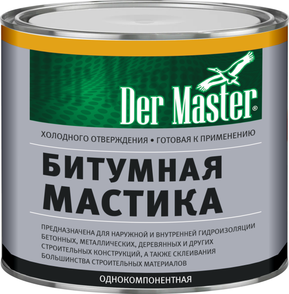 Мастика Битумная DerMaster  1,8кг (ЛОН-1112) (4шт/500шт)
