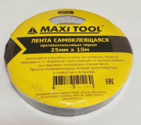 Клейкая лента 19116 25мм*10м противоскользящая черная (1/12/144) MaxiTool
